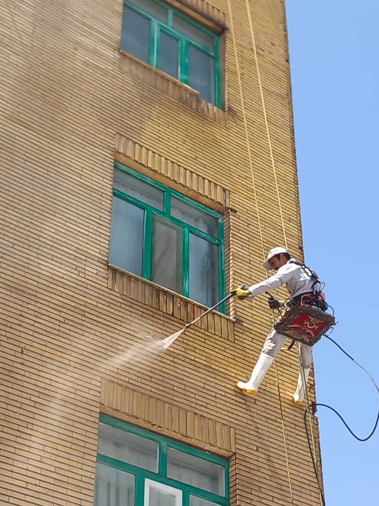 شستن اجرنما بادستگاه واترجت